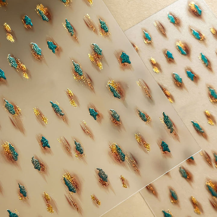 Kreative Nagelkunst Glitzer Transfers
