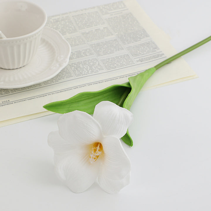 Künstlicher Orchideenblütenzweig mit realistischen Details Karnz