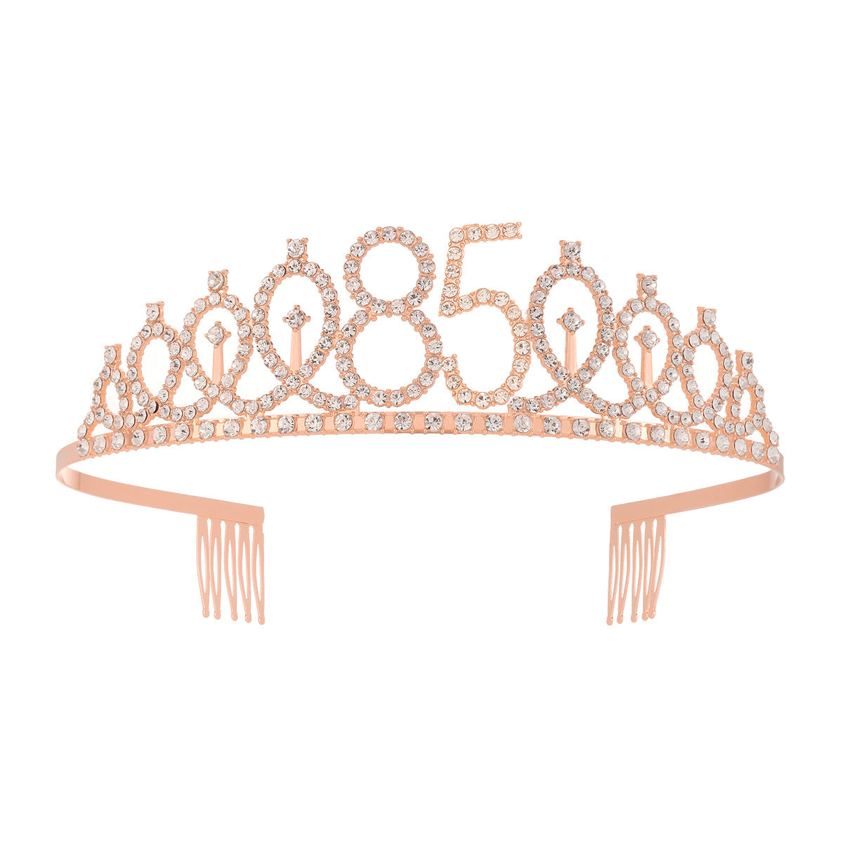 Damen Kristallverzierte Tiara mit elegantem Design Karnz