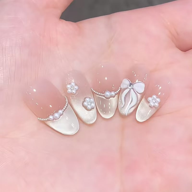 Glänzendes Ombre Quadrat Press-On Nagelset