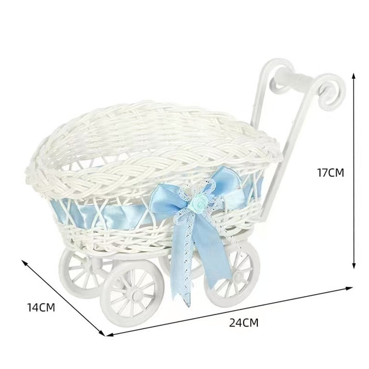 Vintage Woven Doll Pram Karnz