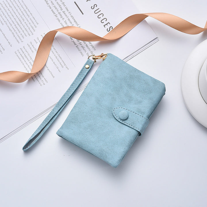 Kompakte Kunstleder Clutch Geldbörse Karnz
