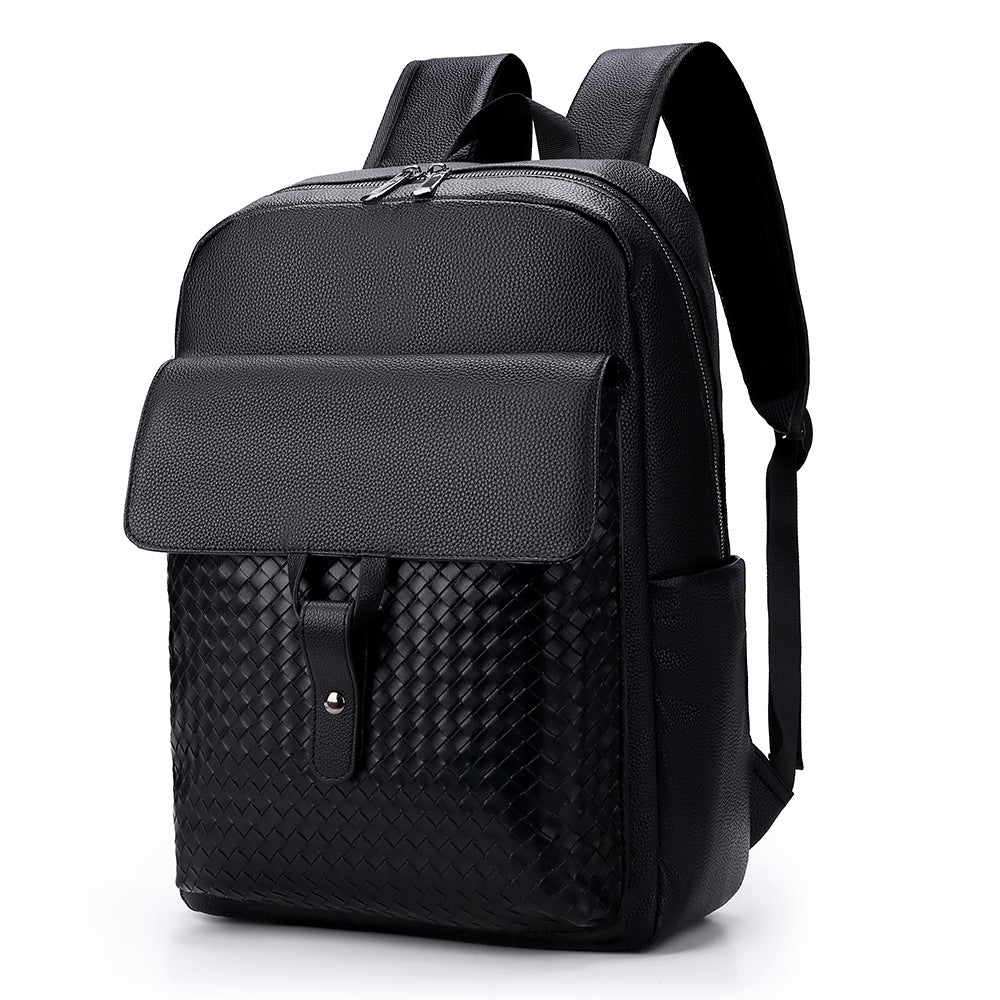 Eleganter Strukturierter Leder-Rucksack Karnz