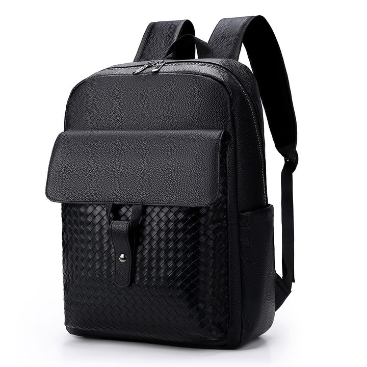 Eleganter Strukturierter Leder-Rucksack Karnz