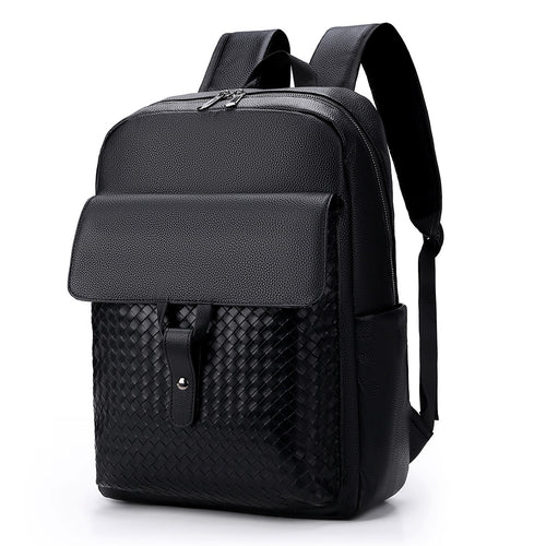 Eleganter Strukturierter Leder-Rucksack Karnz