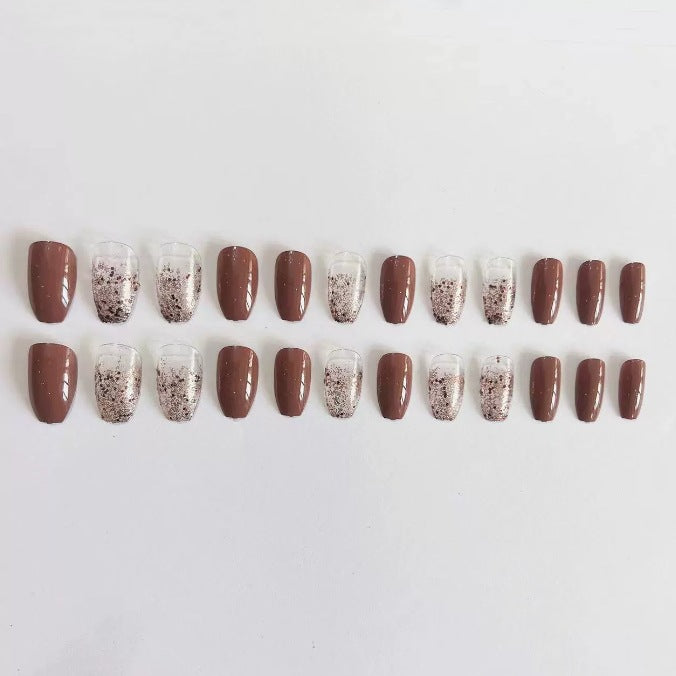 Elegante Langanhaltende Glitzer-Nagelverstärkungen Karnz