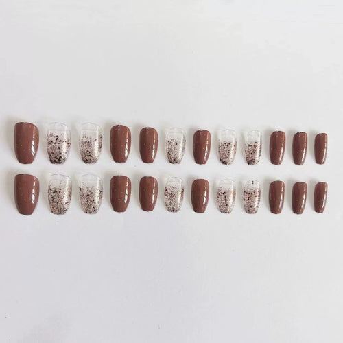 Elegante Langanhaltende Glitzer-Nagelverstärkungen Karnz