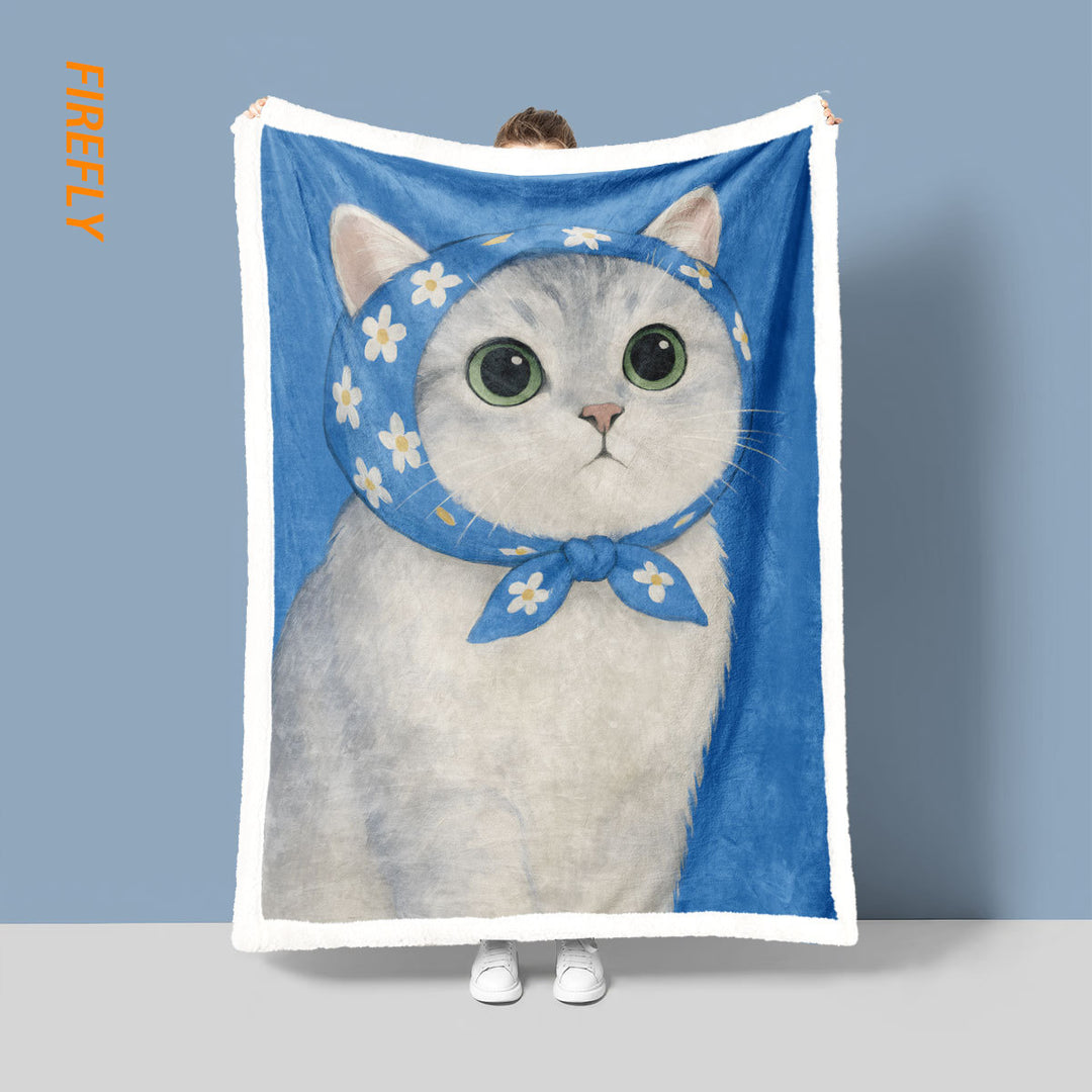 Spaß Cartoon Katze Decke