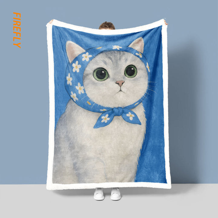 Spaß Cartoon Katze Decke