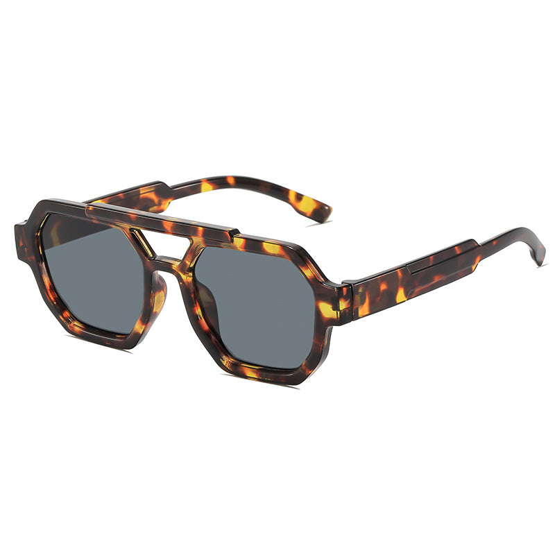 Stylische geometrische Rahmen Sonnenbrille Karnz