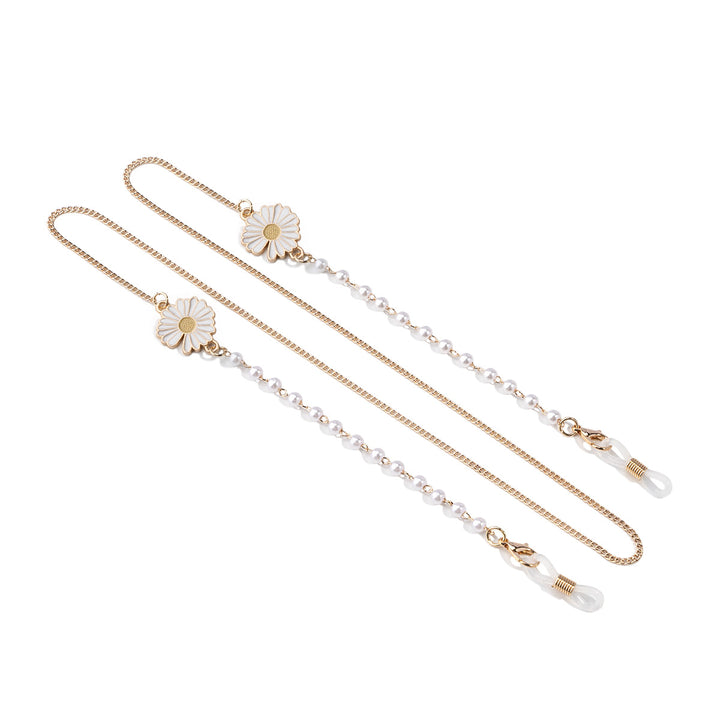 Blumen Design Brillen Kette Karnz
