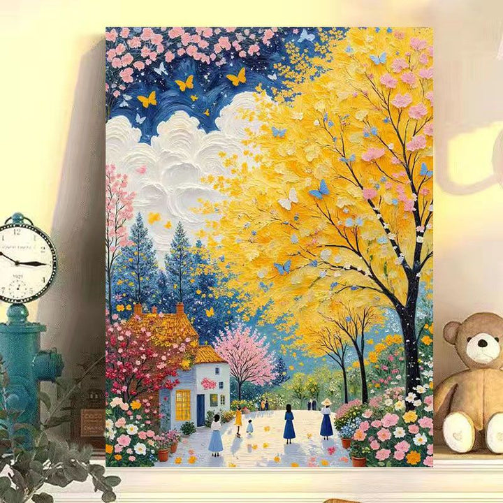 Szenische Herbstlandschaft Leinwanddruck Karnz