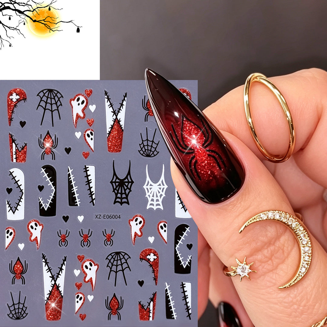 Halloween-Themen Nagelkunst Aufkleber Set  1791507032
