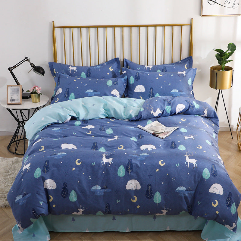 Karierte Muster Bettwäsche Set