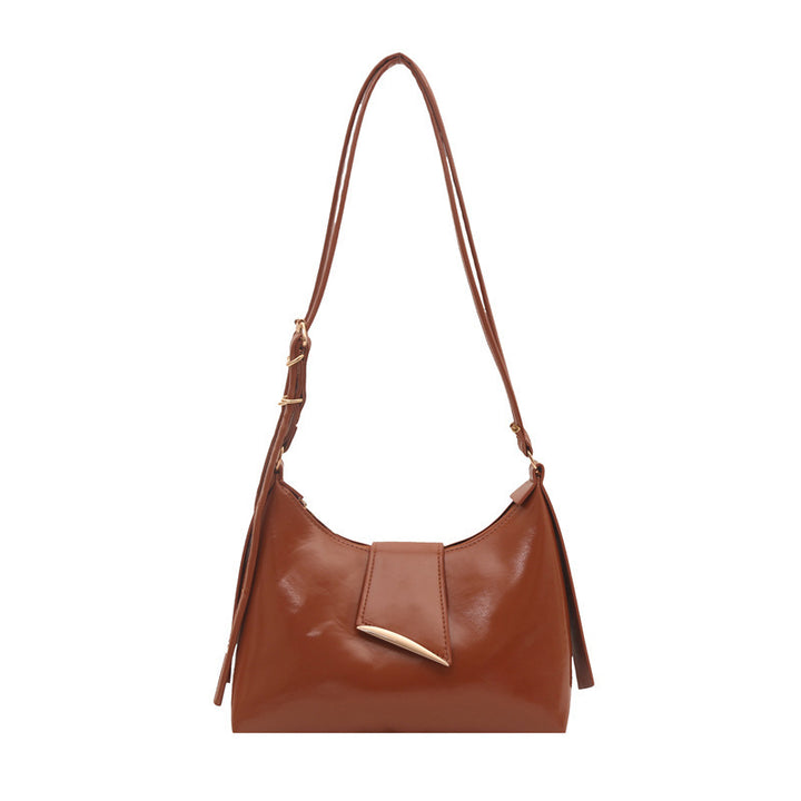 Luxuriöse Patelleder-Schultertasche Karnz