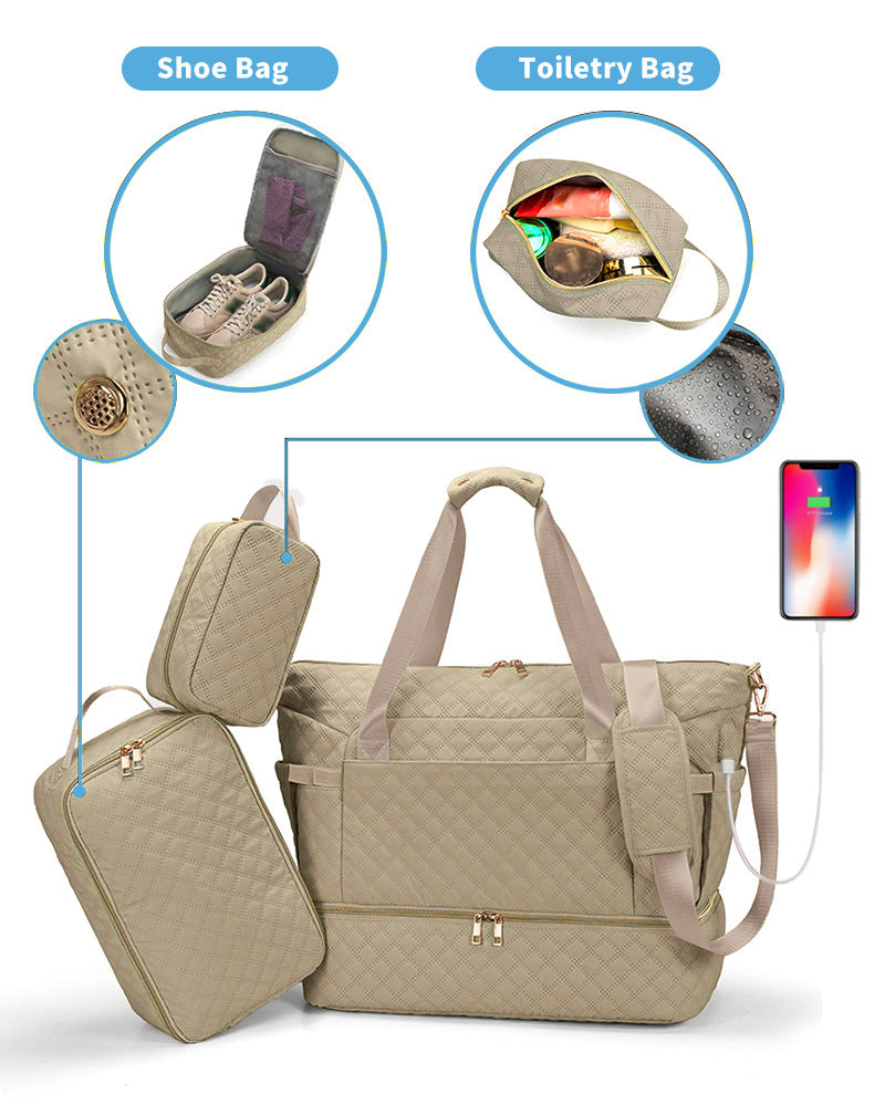 Quilted Weekender Bag Karnz