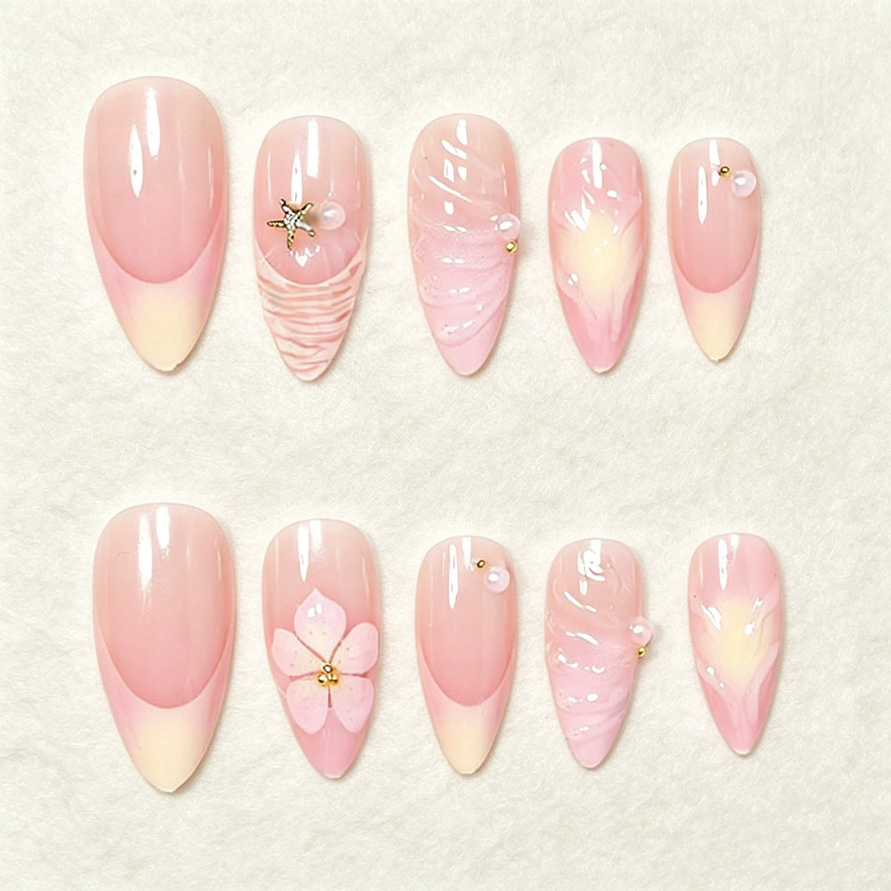 Dekoratives Press-On Nagelkunst Set Karnz