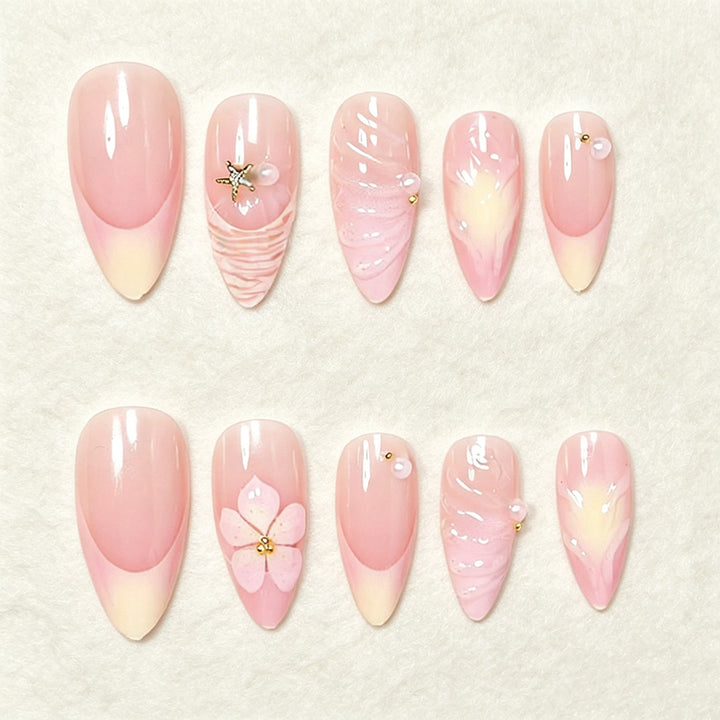 Dekoratives Press-On Nagelkunst Set Karnz