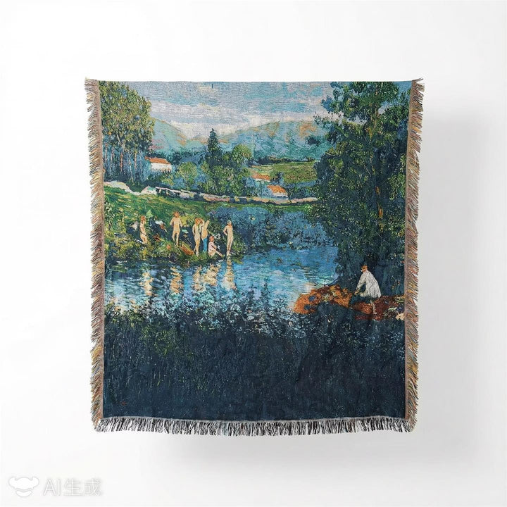 Künstlerische Landschaft Wurfdecke