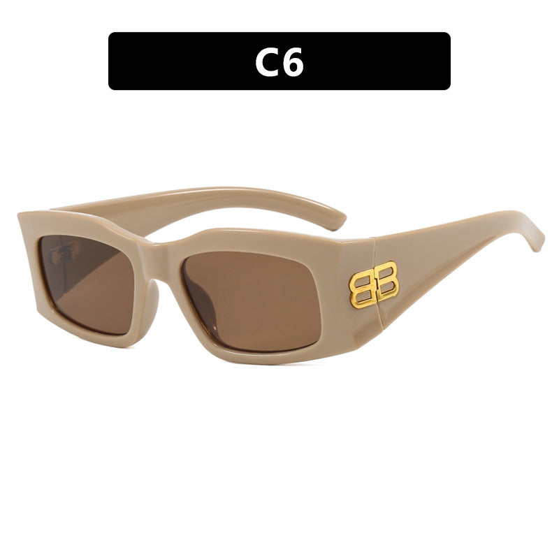 Damen modische Sonnenbrille mit kantigem Rahmen und Polarisierten Gläsern Karnz