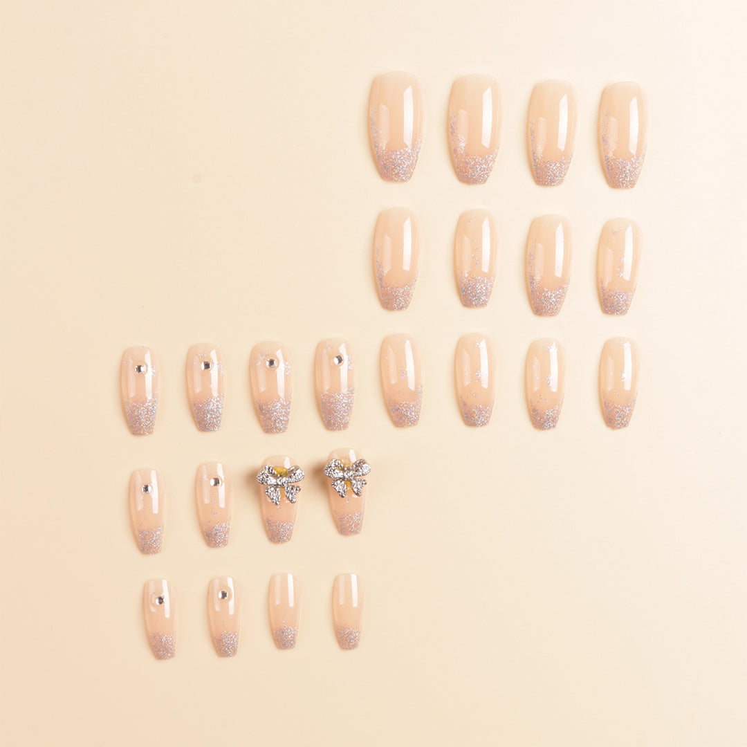 Glitzernde Press-On Nail Tips Karnz