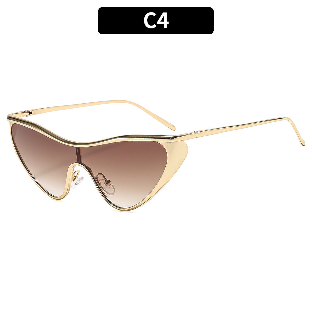 Futuristische Geometrische Schild Sonnenbrille