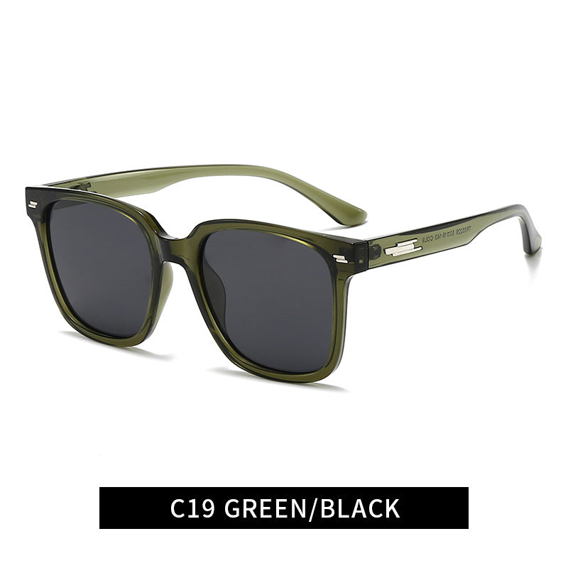 Damen modische quadratische Sonnenbrille mit UV-Schutz und flexiblem Gestell Karnz