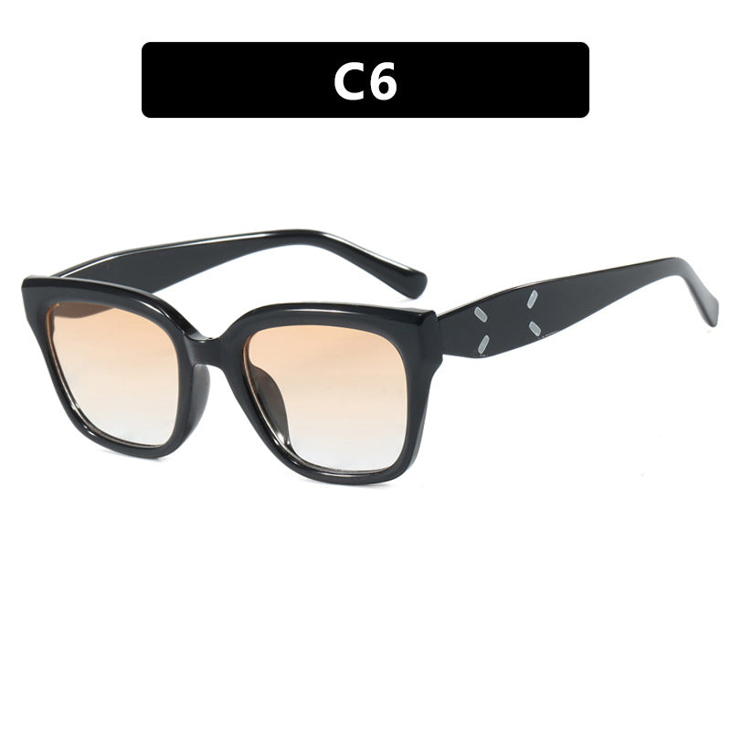 Damen modische quadratische Sonnenbrille mit UV-Schutz und elegantem Kunststoffrahmen Karnz