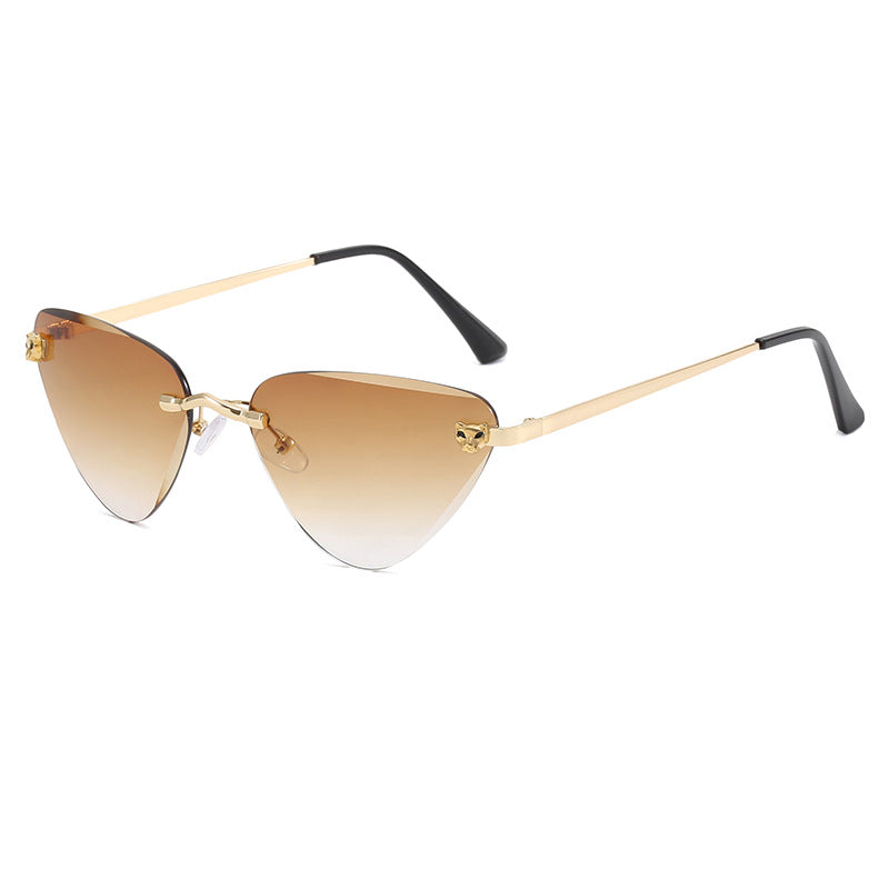 Damen Cat-Eye Sonnenbrille mit elegantem Metallrahmen Karnz