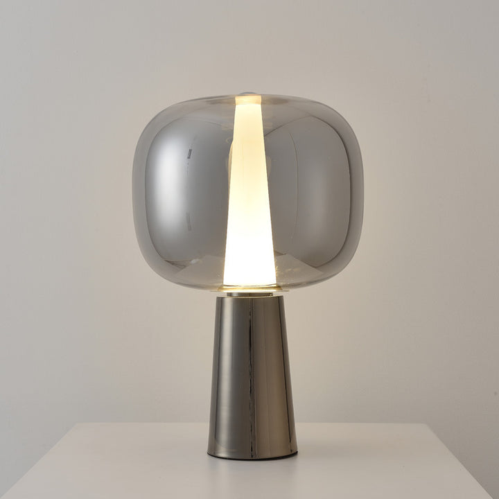 Moderne Minimalistische Stehlampe mit Transparentem Sockel