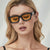 Damen trendige Sonnenbrille mit robustem und transparentem Rahmen Karnz