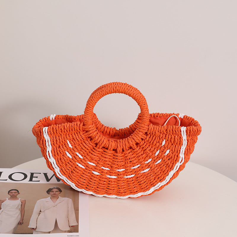 Damen handgefertigte Strandtasche mit geflochtenem Design Karnz