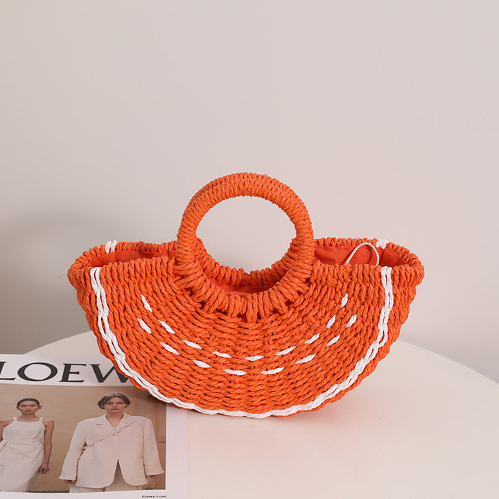 Damen handgefertigte Strandtasche mit geflochtenem Design Karnz
