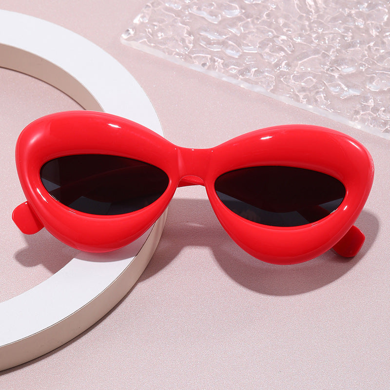 Damen kreative Designer-Sonnenbrille im Cat-Eye-Stil Karnz