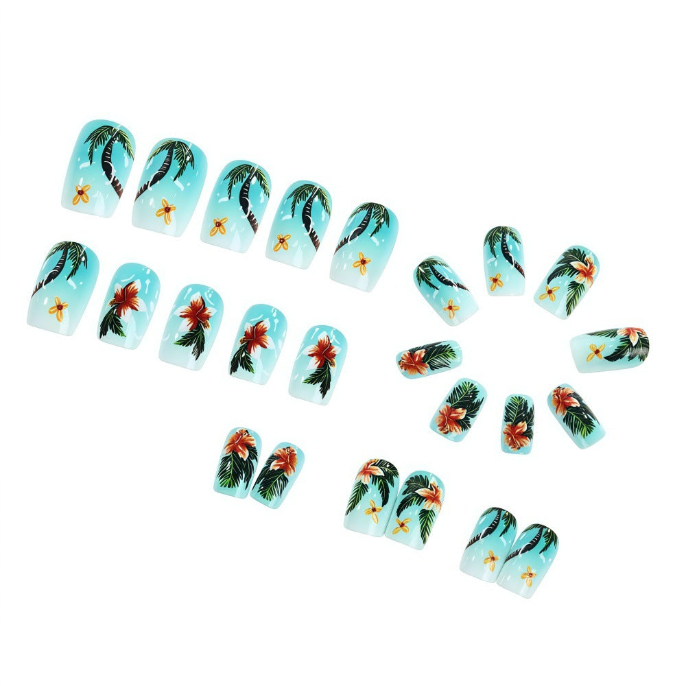Nail Art Design mit tropischen Motiven Karnz