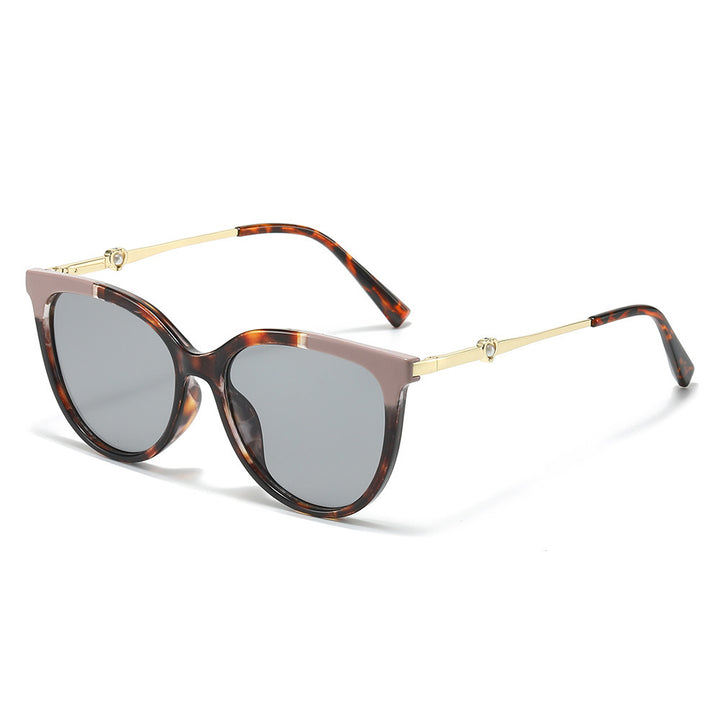 Stylische Übergroße Schmetterlingssonnenbrille Karnz
