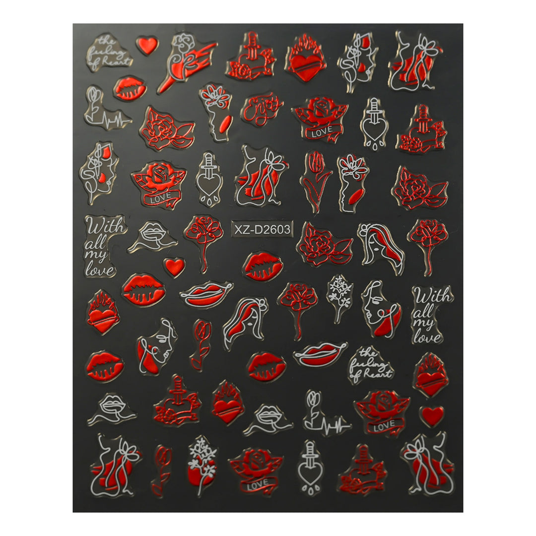 Niedliche, liebevoll gestaltete Nagelkunst-Anhänger