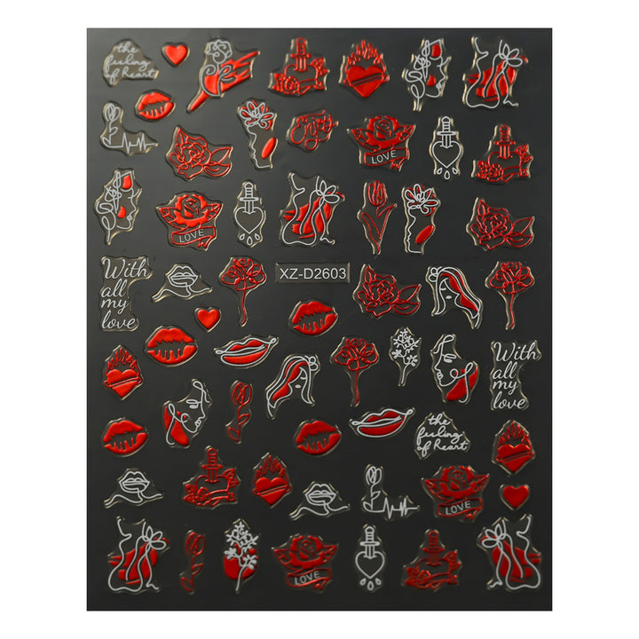 Niedliche, liebevoll gestaltete Nagelkunst-Anhänger