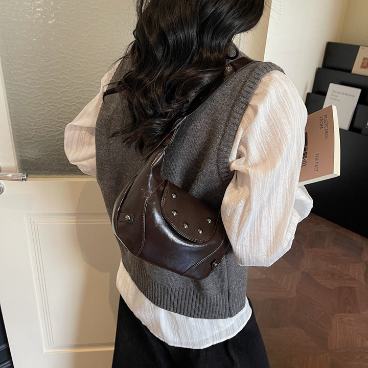 Stylische Leder Hobo Tasche Karnz