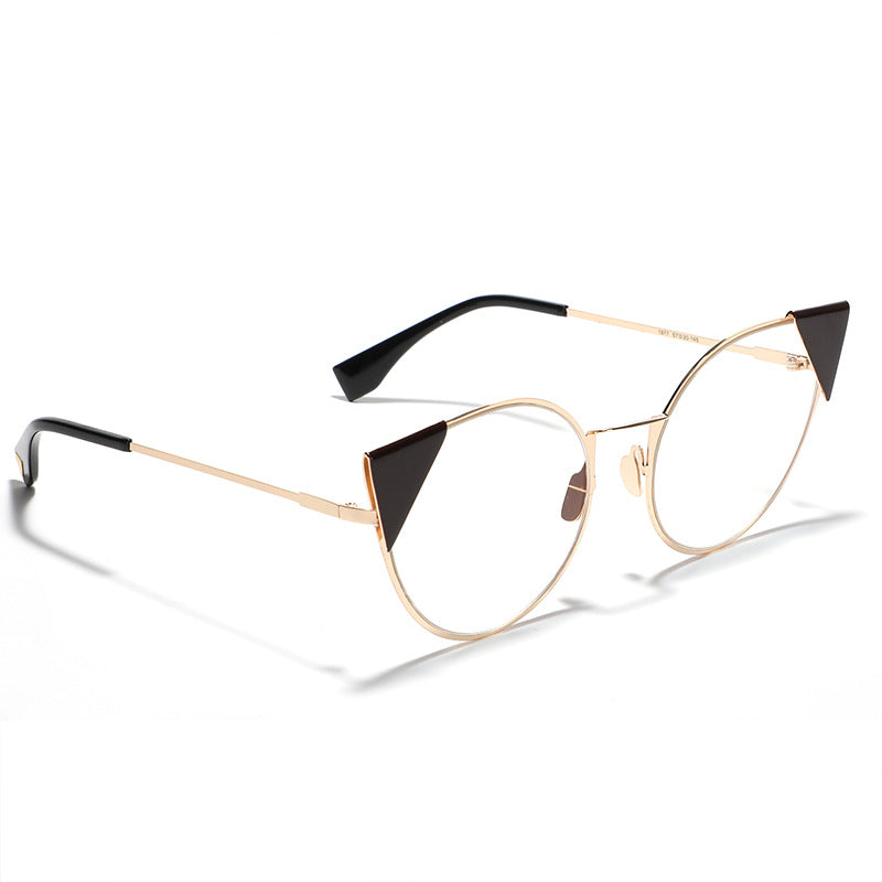 Damen modische Cat-Eye Sonnenbrille mit stilvollen Akzenten Karnz