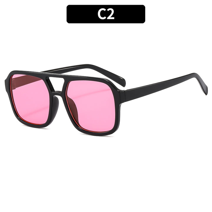 Oversized Winkelrahmen Sonnenbrille