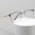 Damen modische quadratische Brille mit elegantem Metallrahmen Karnz