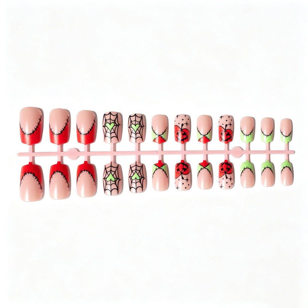 Kreatives Halloween Nagelkunst Design Kit