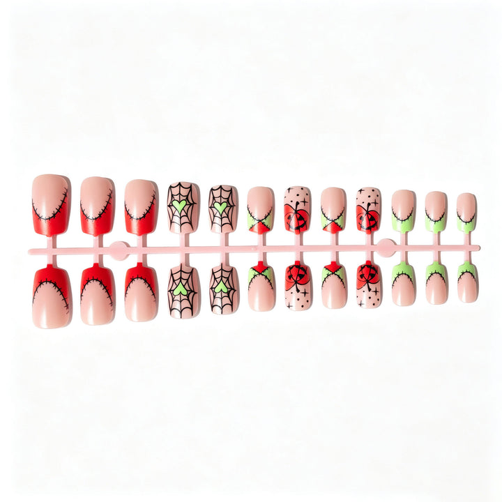 Kreatives Halloween Nagelkunst Design Kit
