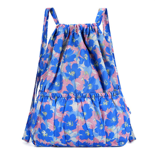 Blumenmuster Zugbeutel Rucksack Karnz