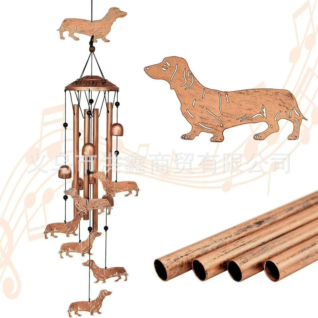 Dekorativer Windspiel mit Dackel-Design Karnz