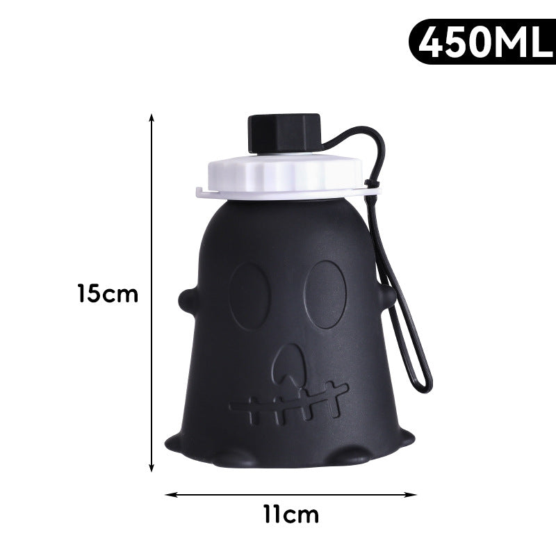 Unisex Silikon-Trinkflasche mit Geisterdesign Karnz