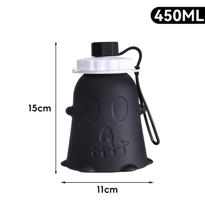 Unisex Silikon-Trinkflasche mit Geisterdesign Karnz