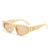 Damen schicke modische Sonnenbrille mit markantem Rahmen Karnz