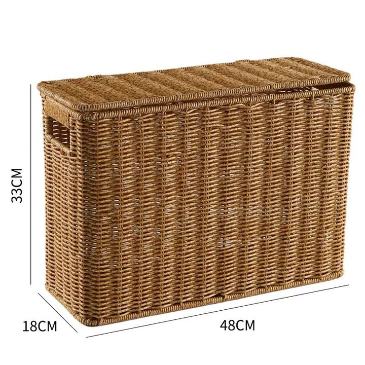 Unisex dekorative Rattan Aufbewahrungskiste Karnz